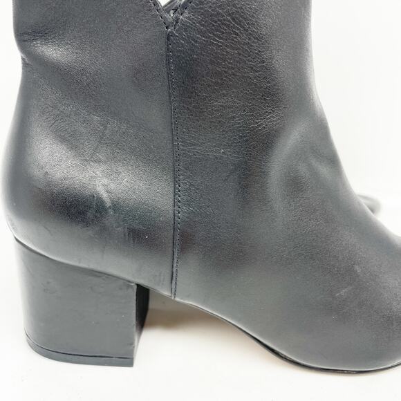 Cole Haan Women's Elyse Black Leather Booties Size 9.5B - Picture 11 of 14